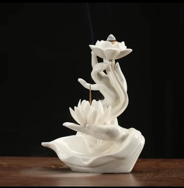 Lotus Reflux Incense Stove Base - Bergamot Incense Stove Decoration - Bedroom Accessories Room Decoration Home Accessories - Image 8